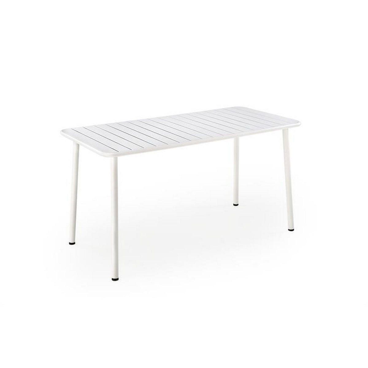 Masa gradina BOSCO, alb, metal, 140x70x76 cm
