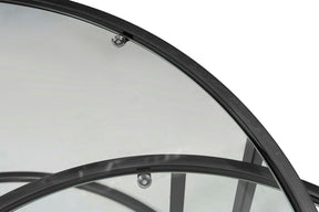 Set 2 masute cafea TOKYO, negru, sticla/metal