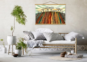 Tablou MRG23, multicolor, panza, 50x70 cm