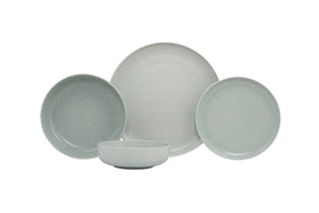 Set de cina MOD16YS720162, 16 piese, verde deschis, portelan