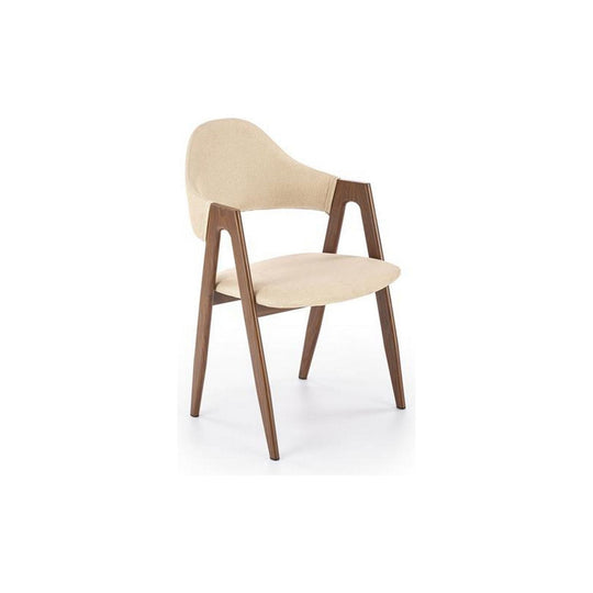 Scaun tapitat K344, bej, stofa, 51x57x82 cm