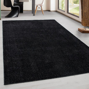 Covor ATA, 60x100 cm, forma dreptunghiulara, polipropilena, negru, 7000
