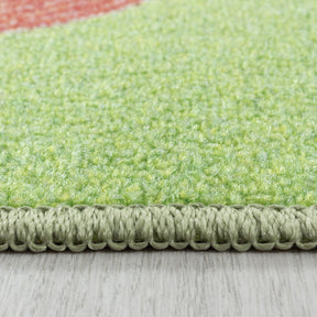 Covor PLAY, 100x150 cm, forma dreptunghiulara, material sintetic, verde, 2902
