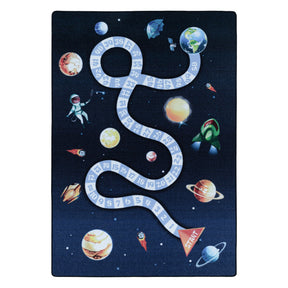 Covor PLAY, 120x170 cm, forma dreptunghiulara, material sintetic, albastru inchis, 2910