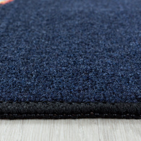 Covor PLAY, 120x170 cm, forma dreptunghiulara, material sintetic, albastru inchis, 2910