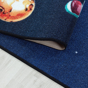 Covor PLAY, 120x170 cm, forma dreptunghiulara, material sintetic, albastru inchis, 2910