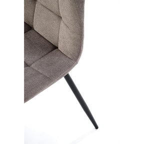 Scaun K560, gri/negru, stofa clasica/metal, 45x53x88 cm