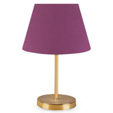 Veioza AYD-2474, mov/auriu, PVC/metal, 22x37 cm