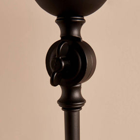 Lampadar AYD-3485, crem/negru, PVC/metal, 21x38x143 cm