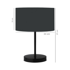 Veioza AYD-2847 2, negru, PVC/metal/plastic, 24x37 cm