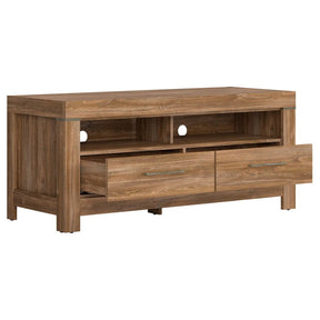Comoda TV GENT, stejar, PAL, cu iluminare LED, 139x54x60 cm