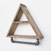 Raft BORURAF119, stejar halifax/gri, lemn/metal, 36x11x41 cm