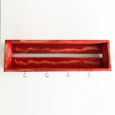 Raft RAF212, rosu, lemn, 70x10x21 cm