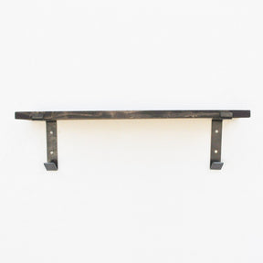 Polita LAM012, nuc, lemn/metal, 60x14x16 cm