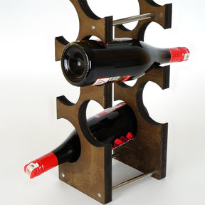 raft decorativ de vin din lemn meh216 792evl4306