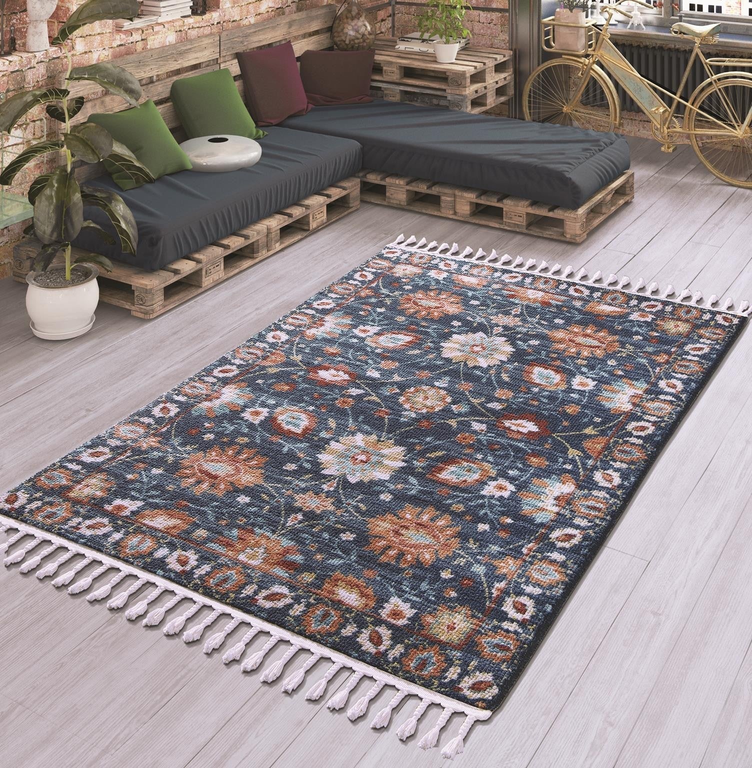 Covor COLORADO, 120x180 cm, forma dreptunghiulara, material sintetic, multicolor, 11834