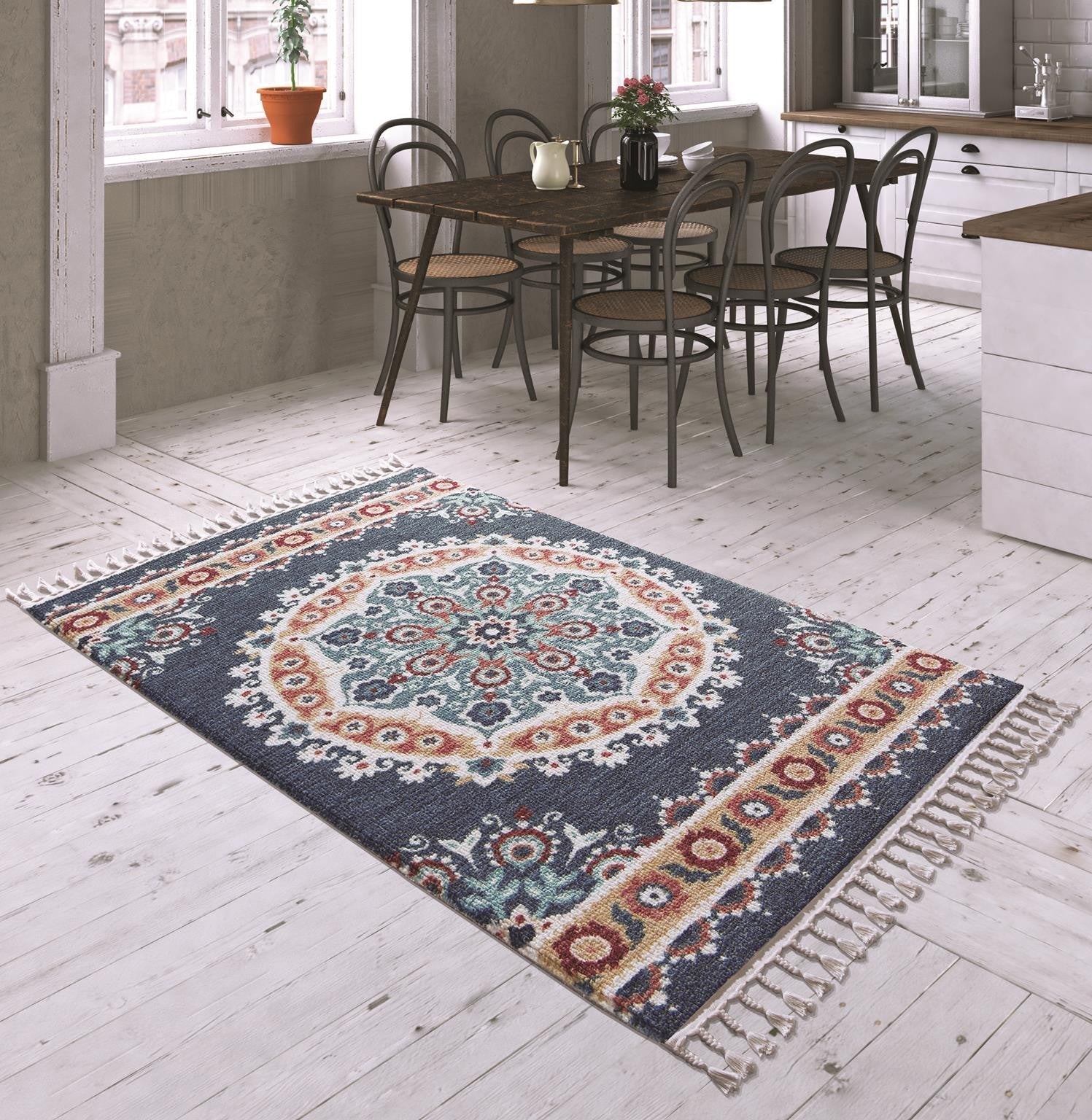 Covor COLORADO, 120x180 cm, forma dreptunghiulara, material sintetic, multicolor, 11961