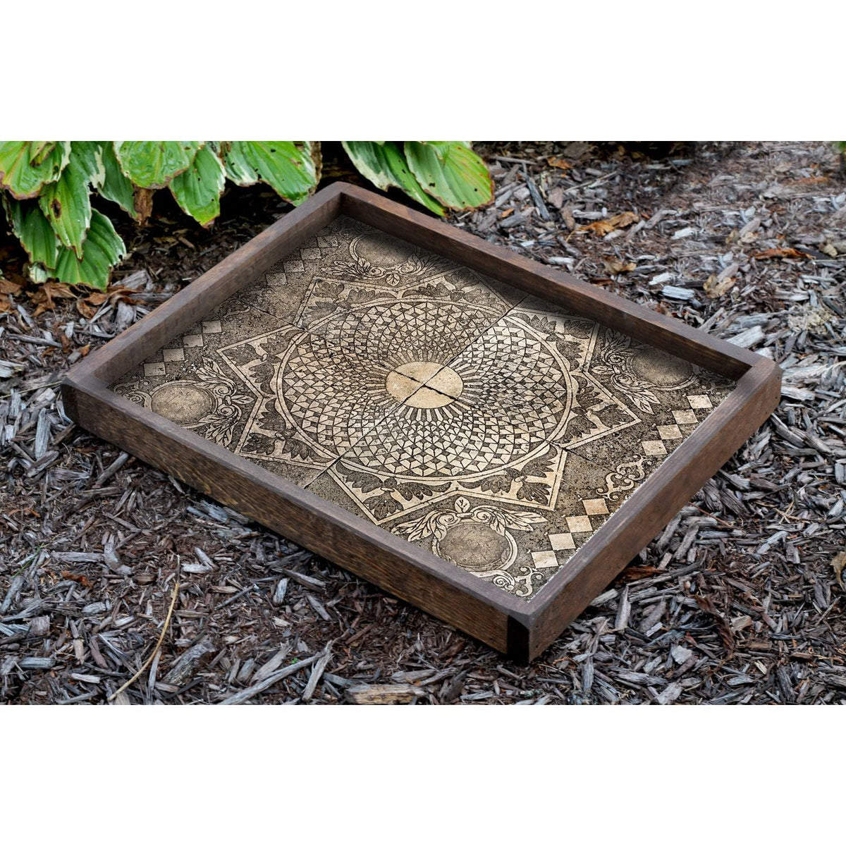 Tava TEP016, maro/crem, 100% lemn, 40x6x50 cm