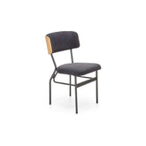 Scaun SMART KR, stejar/gri antracit, otel, 50x53x82 cm