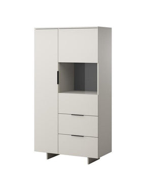 Vitrina ALMA, casmir, PAL/sticla, 90x42x170 cm