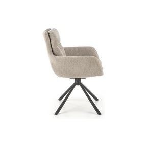 Scaun rotativ K495, bej, stofa clasica, 87x60x65 cm
