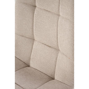 Scaun K560, bej/negru, stofa clasica/metal, 45x53x88 cm