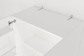 Dulap baie ODEON V2, alb, PAL, cu 2 usi, 76x44x180 cm