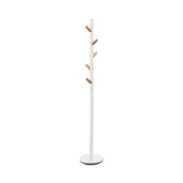 Cuier W66, alb/stejar, metal/lemn, 28x177 cm