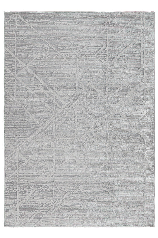 Covor MODA, 80x150 cm, forma dreptunghiulara, poliester, gri, 1230