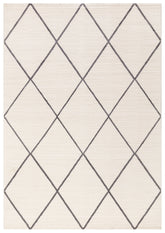 Covor MODA, 40x60 cm, forma dreptunghiulara, poliester, gri/crem, 1580
