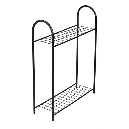 Etajera 835PUQ6288, negru, metal, 86x23x70 cm