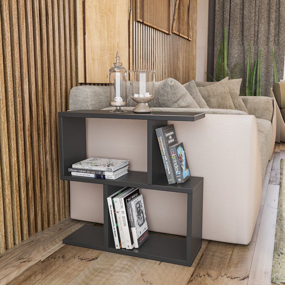 Masuta Life, 100% PAL melaminat, antracit, 60x60x20 cm