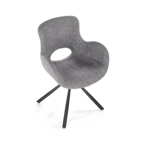 Scaun K475, gri/negru, stofa clasica/metal, 59x58x81 cm