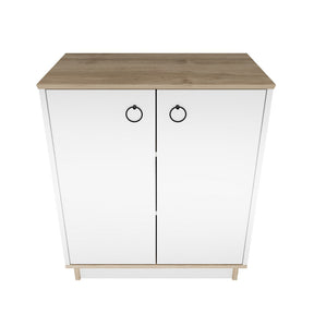 Comoda NUANSE, alb/nuc, PAL melaminat, 72x42x83 cm