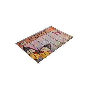 Covoras intrare Butterfly, 40x60 cm, forma dreptunghiulara, multicolor