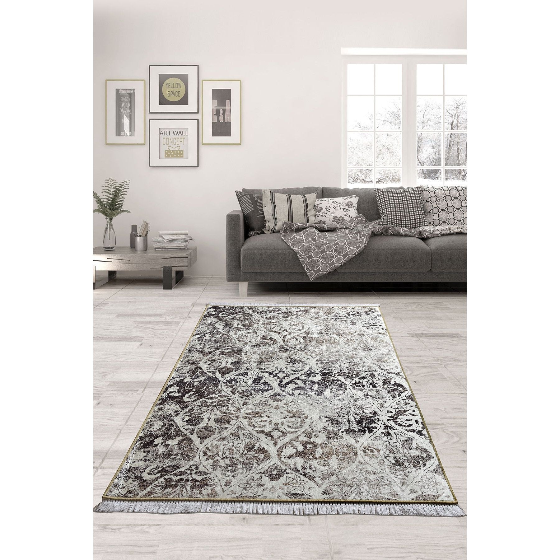 Covor CLASSIC, 160x230 cm, forma dreptunghiulara, tesatura de catifea/poliester, multicolor