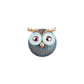 Decoratiune perete Owl 3, 100% metal, 19x19 cm