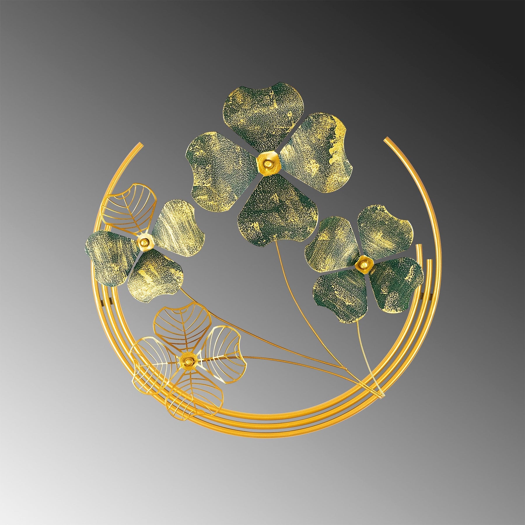 Decoratiune perete SHIHEZI, multicolor, metal, 50x50 cm