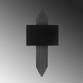Aplica 621 - A, corp metalic, negru, forma curbata, 75x10x22 cm