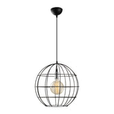 Lustra TEL 6516, negru, metal, 40x50-136 cm