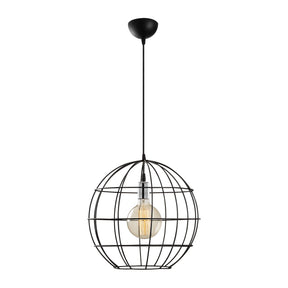 Lustra TEL 6516, negru, metal, 40x50-136 cm