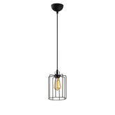 Lustra TEL 6606, negru, metal, 16x30-117 cm