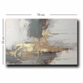 Tablou 895FNA1151, gri, panza/lemn, 70x45 cm