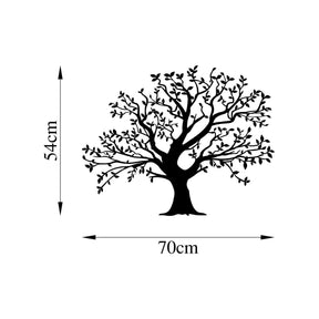 Accesoriu decorativ Monumental Tree-515, negru, 100% metal, 70x54 cm