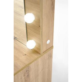 Masa de toaleta HOLLYWOOD XL, stejar, PAL laminat, 120x55x140 cm