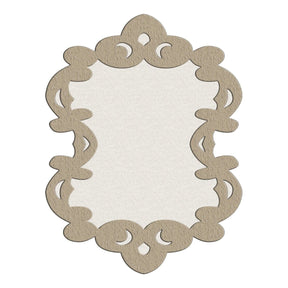 Covor, 160x230 cm, forma atipica, poliester, bej, ALN600FG416BJ07