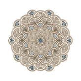 Covor, 180x180 cm, forma rotunda, poliester, crem, ALN600156KR18