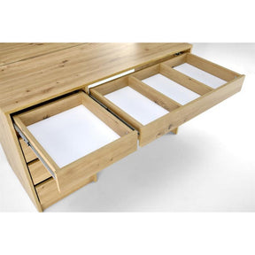 Masa de toaleta HOLLYWOOD XL, stejar, PAL laminat, 120x55x140 cm