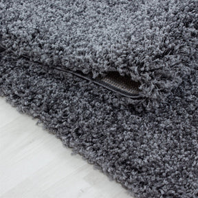 Covor LIFE, 80x250 cm, forma dreptunghiulara, polipropilena, gri inchis, 1500 - V2