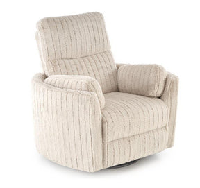 Fotoliu recliner PEGAS, stofa bej, 110x100/170x108/81 cm